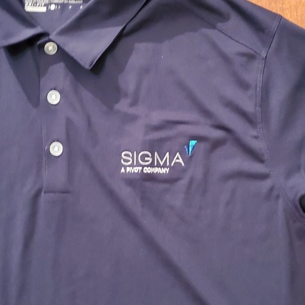 Nike Golf Polo Shirt Mens Size L Sigma Embrodery New nwt